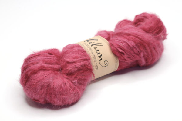 MALUMALU - hand dyed semisolid yarn - 100g - suri alpaca-silk - 425-2 raspberry red