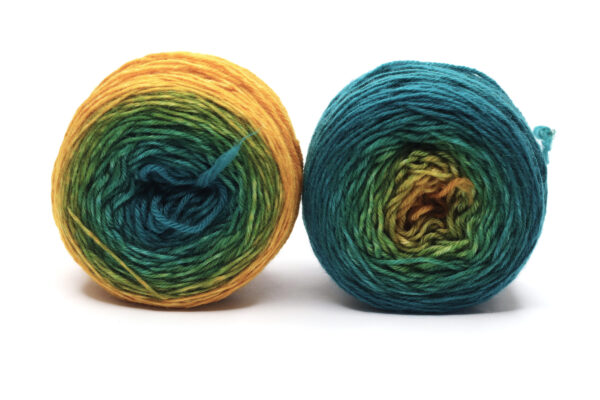 SOK - hand dyed gradient yarn for socks - 2x50g - 15 Illés